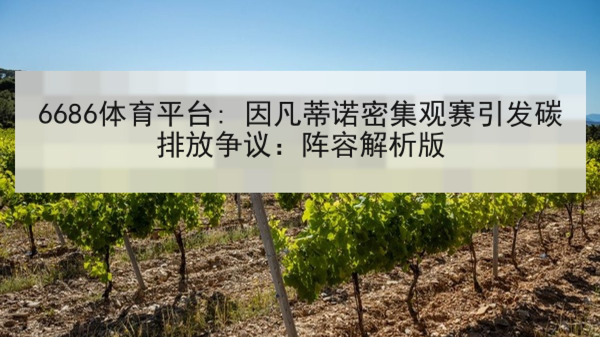 6686体育平台: 因凡蒂诺密集观赛引发碳排放争议:阵容解析版 6686体育平台: 因凡蒂诺密集观赛引发碳排放争议:阵容解析版